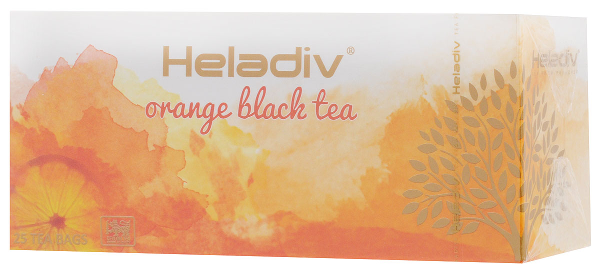 Heladiv Orange чай черный в пакетиках с ароматом апельсина, 25 шт4791007008569 Heladiv Orange чай черный в пакетиках с ароматом апельсина, 25 шт4791007008569Сочетание элитного цейлонского чая с насыщенным ароматом апельсина в Heladiv Orange подарит вам незабываемое ощущение легкости. Пакетированный черный чай Heladiv обладает приятным вкусом, насыщенным ароматом апельсина и ярким настоем.