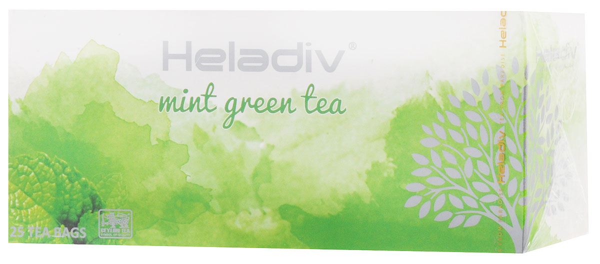 Heladiv Mint Чай зеленый в пакетиках с ароматом мяты, 25 шт