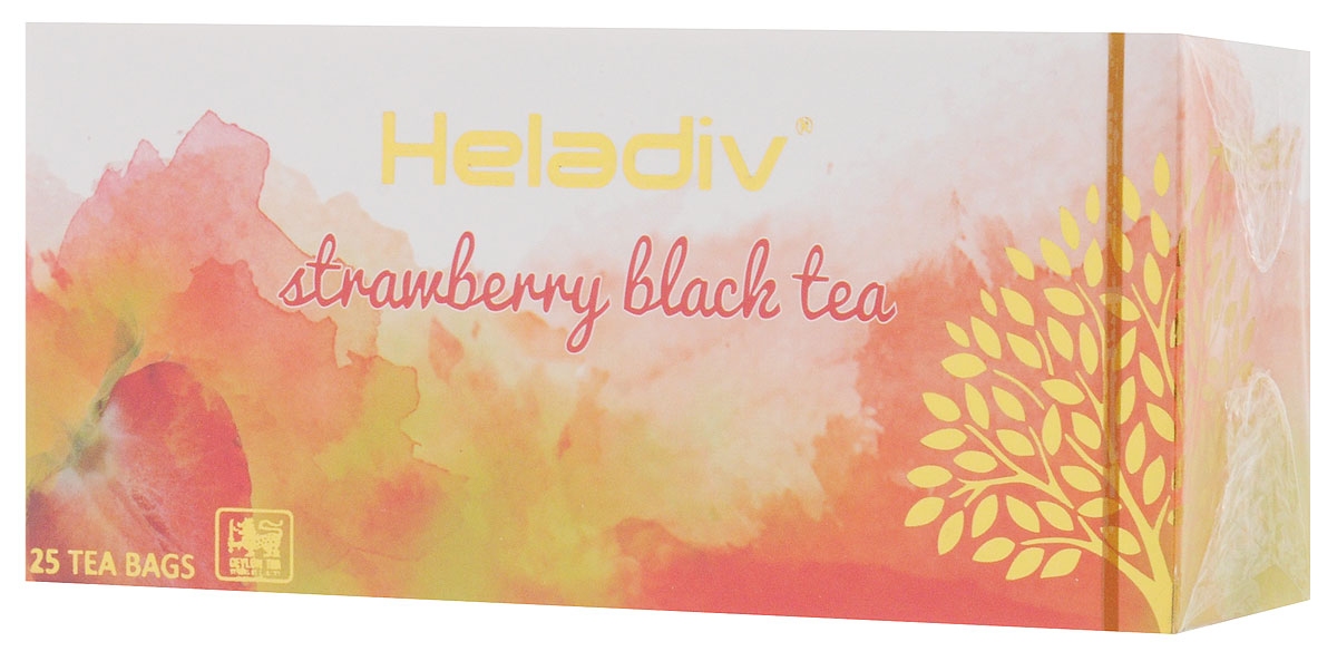 Heladiv Strawberry чай черный в пакетиках с ароматом клубники, 25 шт4791007008552 Heladiv Strawberry чай черный в пакетиках с ароматом клубники, 25 шт4791007008552Heladiv Strawberry - это сочетание элитного цейлонского чая с насыщенным ароматом клубники, которое подарит вам незабываемое ощущение легкости.
