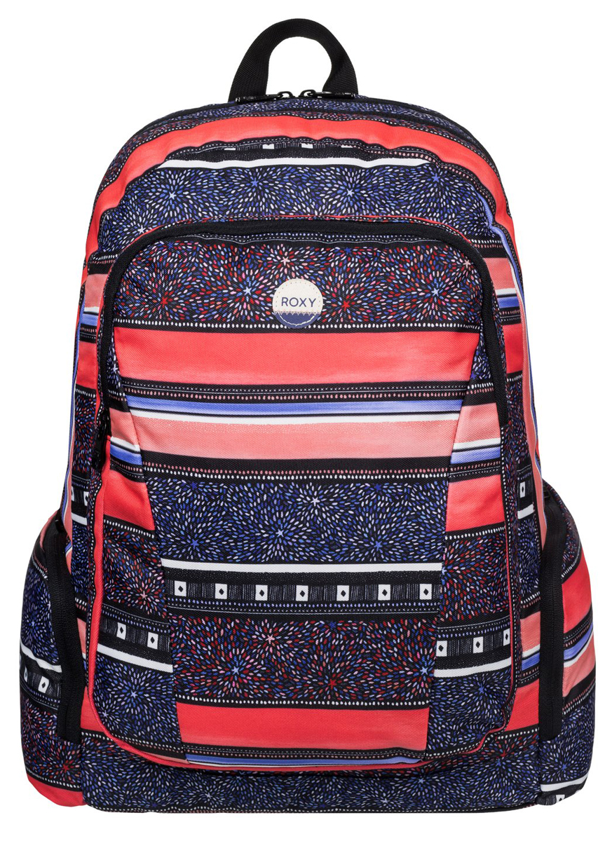 Рюкзак женский Roxy Alright, цвет: синий, оранжевый. ERJBP03275-MLR6ERJBP03275-MLR6 Рюкзак женский Roxy Alright, цвет: синий, оранжевый. ERJBP03275-MLR6ERJBP03275-MLR6Женский рюкзак Roxy выполнен из текстиля. У модели три основных отделения, включая вшитый чехол для ноутбука. Передний карман на молнии. Боковые стороны дополнены двумя карманами. Рюкзак с регулируемыми по длине плечевыми лямками и петлей для подвешивания и карманом с органайзером.