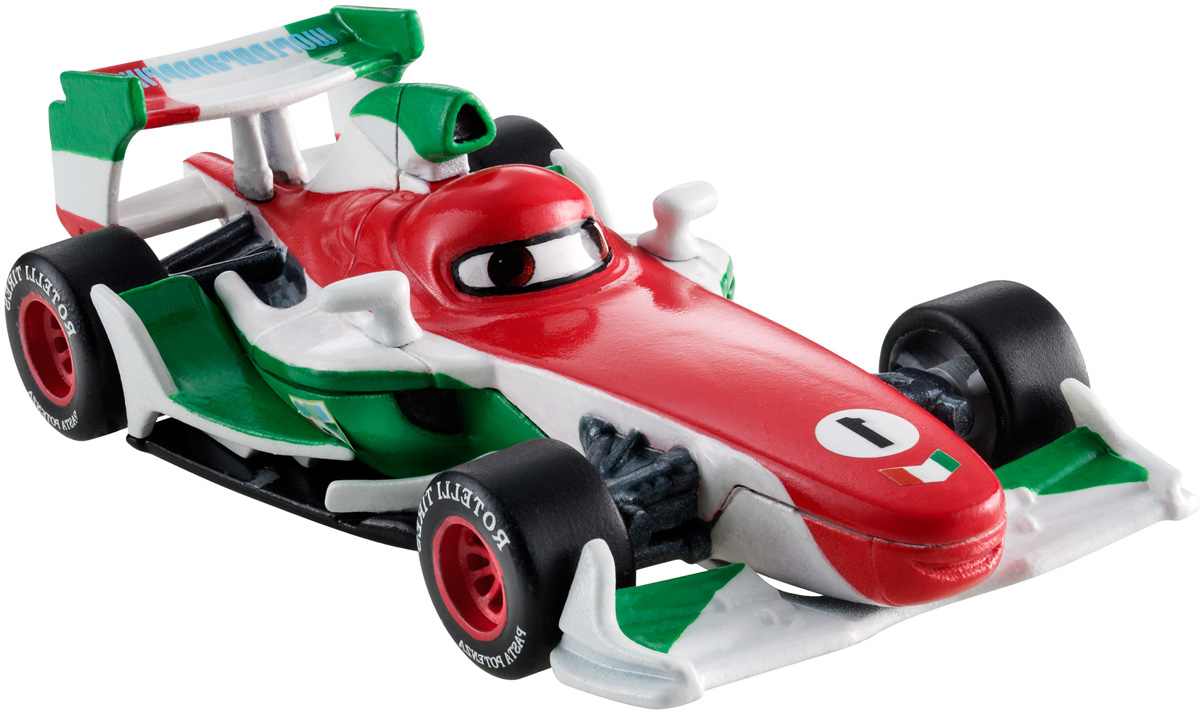 Cars Машинка Colour Changers Франческо БернуллиCKD15_V9874 Cars Машинка Colour Changers Франческо БернуллиCKD15_V9874Машинка Cars Colour Changers. Франческо Бернулли готова прокатиться по Радиатор-Спрингс, блистая обновленной краской. Опустите машинку в холодную воду и она поменяет цвет! Окуните ее в теплую воду - и первоначальный цвет вернется! Погружая в воду машинку целиком или частями, можно добиться уникального стиля. Соберите все машинки, меняющие цвет, и создайте свой уникальный автопарк! Франческо Бернулли вырос неподалеку от знаменитого итальянского трека Монца. Франческо Бернулли был победителем юношеских соревнований и вскоре стал известным международным чемпионом Формулы 1. Девушки обожают открытые колеса Франческо, а юноши завидуют его скорости. Франческо же любит только самого себя, он самый известный гонщик в Европе под номером один и мечтает выиграть кубок Мирового Гран-при. И на пути к кубку главным соперником для Франческо становится Молния МакКуин.
