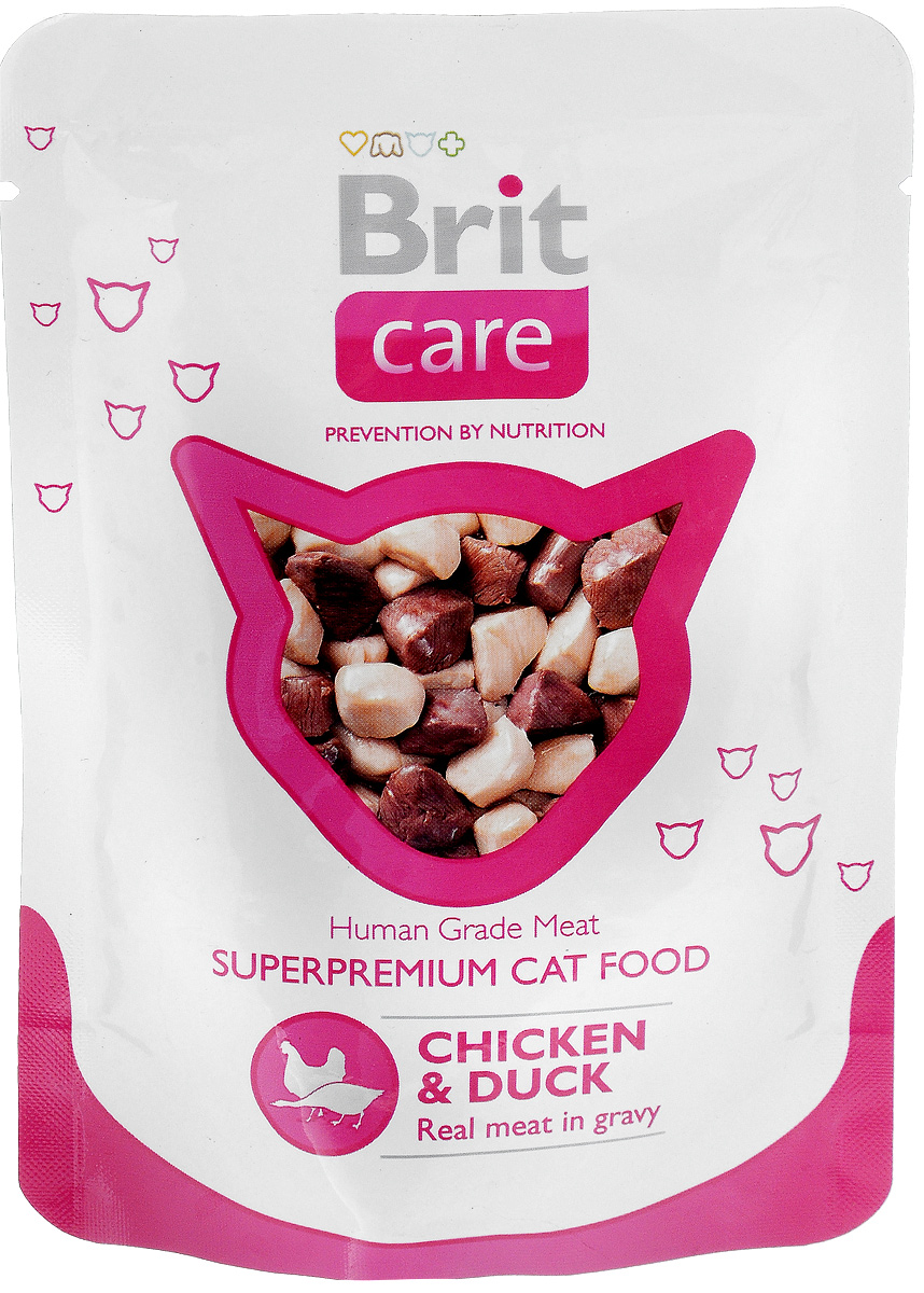 Консервы для кошек Brit Care, с курицей и уткой, 80 г8594031447047 Консервы для кошек Brit Care, с курицей и уткой, 80 г8594031447047Консервы для кошек Brit Care - влажный корм класса премиум для кошек с кусочками курицы и утки. Изготовлен только из натуральных, гипоаллергенных, легко усваиваемых ингредиентов, которые снижают риск индивидуальной непереносимости пищевых продуктов. Корм помогает поддерживать внутренний баланс организма животного, что улучшает качество жизни вашей кошки. Содержит все жизненно важные витамины и минералы в идеальных пропорциях. Прекрасный баланс протеинов и жиров. Удобная и гигиеничная упаковка. Пищевая ценность: протеин 12%, жир 1%, зола 1,5%, влажность 84%. Энергетическая ценность (на 100 г): 50,5 ккал. Товар сертифицирован.