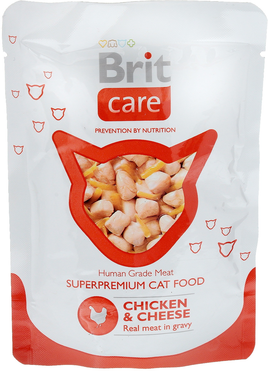 Консервы для кошек Brit Care, с курицей и сыром, 80 г8594031447016 Консервы для кошек Brit Care, с курицей и сыром, 80 г8594031447016Консервы для кошек Brit Care - влажный корм класса премиум для кошек с кусочками курицы и сыром. Изготовлен только из натуральных, гипоаллергенных, легко усваиваемых ингредиентов, которые снижают риск индивидуальной непереносимости пищевых продуктов. Корм помогает поддерживать внутренний баланс организма животного, что улучшает качество жизни вашей кошки. Содержит все жизненно важные витамины и минералы в идеальных пропорциях. Прекрасный баланс протеинов и жиров. Удобная и гигиеничная упаковка. Пищевая ценность: протеин 12%, жир 2%, зола 2%, влажность 83%. Энергетическая ценность (на 100 г): 59 ккал. Товар сертифицирован.