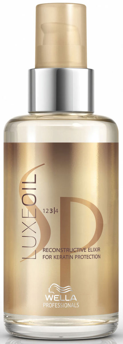 Wella SP Восстанавливающий эликсир Luxe Oil New Reconstructive Elixir, 30 мл81492287/0554 Wella SP Восстанавливающий эликсир Luxe Oil New Reconstructive Elixir, 30 мл81492287/0554Wella SP Luxe Oil New Reconstructive Elixir Восстанавливающий эликсир - создан чтобы защищать кератин волос. Это чудесное средство, сделает ваши волосы роскошными и шелковистыми. Натуральные масла, из нутрии питают волос и у вас на глазах, превращает его в гладкое и блестящее полотно. В состав Luxe Oil New -Восстанавливающий эликсир, входят самые важные и лучшие масла: Масло арганы, придаст волосам эластичности и упругости, поможет избежать сухости и дальнейшего повреждения волос. Миндальное масло, сделает волос мягче, послушнее, а кожу головы ухоженной и не сухой. Стимулирует волосы и заставляет их расти. Масло жожоба очень подходит для крашеных, ломких и сухих волос. Защищает и придает натуральный блеск и придает силу волосам. Кератин, самый главный компонент, который поможет восстановить структуру вашего волоса и наполнить недостачу кератина в самом волосе. Сохраняет влажность, которая необходима волосу и укрепляет изнутри, делая волос менее пористым.
