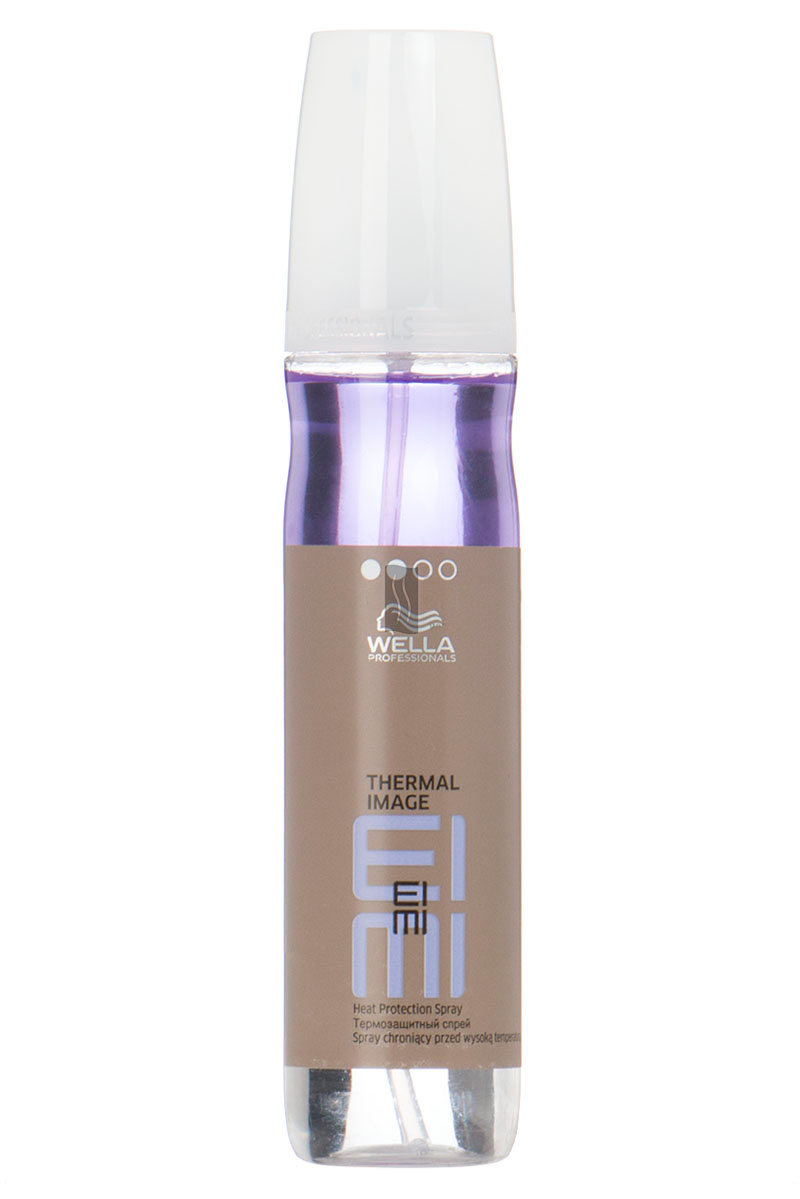 Wella Термозащитный спрей EIMI Thermal Image, 150 мл81511691/5980 Wella Термозащитный спрей EIMI Thermal Image, 150 мл81511691/5980Степень фиксации термозащитного спрея 2. Он позволит добавить волосам гладкость, упругость, блеск, обеспечит отличную фиксацию при создании локонов или выпрямлении волос.