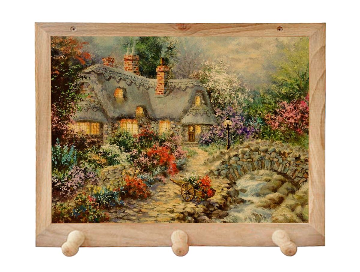 Вешалка GiftnHome Домик в деревне, с 3 крючками, 38 х 34 смTH-Hvillage(b) Вешалка GiftnHome Домик в деревне, с 3 крючками, 38 х 34 смTH-Hvillage(b)Art-Casual - что значит буквально: повседневное искусство - это Новый тренд, новый стиль предложения обычных домашних аксессуаров в качестве элементов, задающих стиль и шарм окружающего пространства.Уникальное сочетание привычной функциональности и декоративной, интерьерной функции - это актуальная, современная тенденция от прогрессивных производителей товаров для дома. Вешалка для полотенец - это всем знакомый, понятный и нужный предмет в каждом доме.Проект GiftnHome предлагает серию изделий из натурального дерева (Eco-Life), в комбинации с модными цветными принтами на корпусе от Креативной студии AntonioK.Это изделия больше, чем просто крючки для полотенец, они несут интерьерное решение, зададут настроение и стиль на вашей кухне, столовой или дачной веранде. В серии Эко-Лайф, от GiftnHome - можно, так же приобрести ключницы, подносы и столики в постель из благородных пород дерева (бук, дуб), с актуальными дизайнами на поверхности древесины.