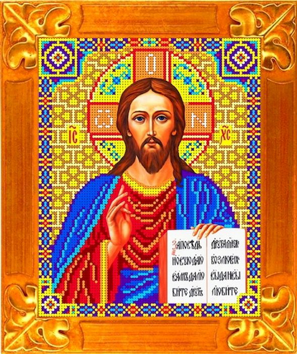 Ткань схема для вышивки бисером или крестом Каролинка Господь Вседержитель, 18,5х23 см. кби 4024/1кби 4024-1 Ткань схема для вышивки бисером или крестом Каролинка Господь Вседержитель, 18,5х23 см. кби 4024/1кби 4024-1Рисунок схема для вышивки бисером и крестом на габардине,дублированном флизилином.На основе для вышивки предлагается вышивать тремя техниками /бисером,крестом,смешанной/.Дана раскладка в граммах и номерах бисера Чехия,метрах и номерах мулине Гамма.