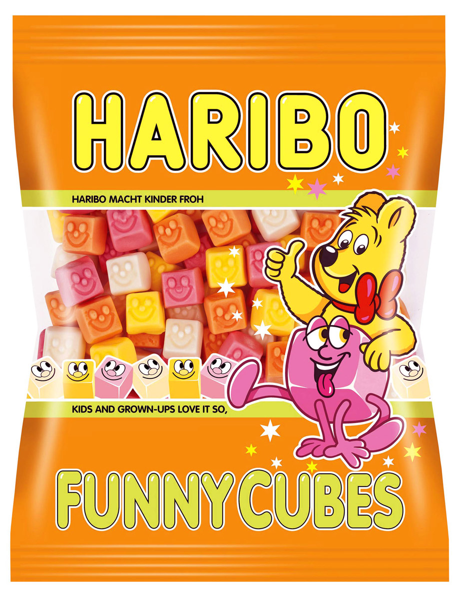 Haribo Кубики-смешинки жевательный мармелад, 100 г26864 Haribo Кубики-смешинки жевательный мармелад, 100 г26864Эти забавные кубики так и просятся в рот! Замечательный вкус и веселые рожицы с гарантией поднимут настроение самым заядлым ворчунам!