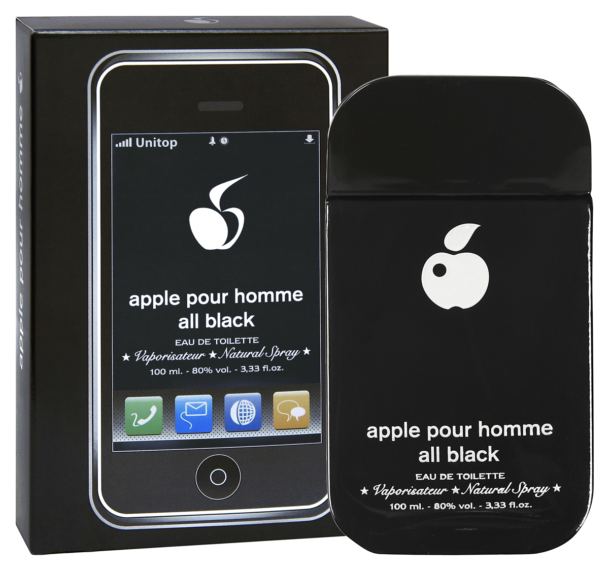 Apple Parfums Homme All Black. Туалетная вода, 100 мл41119 Apple Parfums Homme All Black. Туалетная вода, 100 мл41119Аромат Apple Homme All Black который позволяет ощутить всю силу и энергию жизни. Открывается самым современным и харизматичным личностям, чья жизнь неотделима от технического прогресса. Дарит радость и пробуждает желание двигаться вперед, ощущать сумасшедший ритм города и чувствовать его стремительное движение. Классификация аромата : древесный, цитрусовый. Пирамида аромата : Основные ноты: имбирь, грейпфрут, морской аккорд, кедр, мускус. Характеристики: Объем: 100 мл. Производитель: Франция. Туалетная вода - один из самых популярных видов парфюмерной продукции. Туалетная вода содержит 4-10% парфюмерного экстракта. Главные достоинства данного типа продукции заключаются в доступной цене, разнообразии форматов (как правило, 30, 50, 75, 100 мл), удобстве использования (чаще всего - спрей). Идеальна для дневного использования. Товар сертифицирован.
