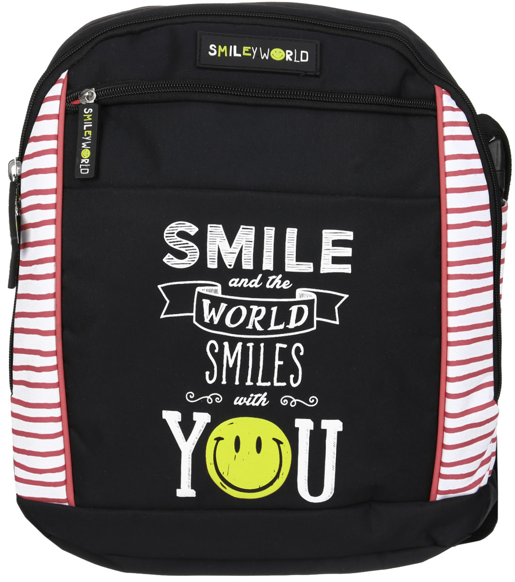 Proff Рюкзак детский Smiley GirlSG16-BP-10 Proff Рюкзак детский Smiley GirlSG16-BP-10Детский рюкзак Proff Smiley Girl сочетает в себе современный дизайн, функциональность и долговечность. Изделие выполнено из прочных материалов и дополнено изображением в виде смайлика. Рюкзак состоит из вместительного отделения, закрывающегося на застежку-молнию с двумя бегунками. Внутри отделения имеется небольшой кармашек на молнии. На лицевой стороне расположен прорезной карман на застежке-молнии. Широкие мягкие лямки рюкзака регулируются по длине. На тыльной стороне изделия предусмотрен карман на липучке, чтобы убирать плечевые лямки. Рюкзак оснащен регулируемым по длине текстильным ремнем для переноски на плече и удобной ручкой для переноски в руке. Текстильный ремень также можно убирать в специальные наружные отделения по бокам сумки. Такую модель рюкзака- сумки можно использовать для повседневных прогулок, отдыха и спорта, а также как элемент вашего имиджа.