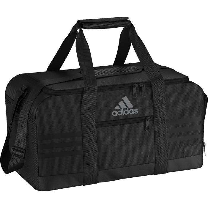 Сумка спортивная Adidas 3s per tb s, цвет: Черный. AJ9997AJ9997 Сумка спортивная Adidas 3s per tb s, цвет: Черный. AJ9997AJ9997СУМКА 3-STRIPES PERFORMANCE СУМКА ДЛЯ СПОРТИВНОЙ ЭКИПИРОВКИ. Вместительная и удобная спортивная сумка. Отделение с разделителем — вещи просто складывать и удобно хранить. Вентилируемые боковые карманы для обуви или намокшей формы и наружный карман на молнии для мелочей. Две мягкие ручки для переноски.