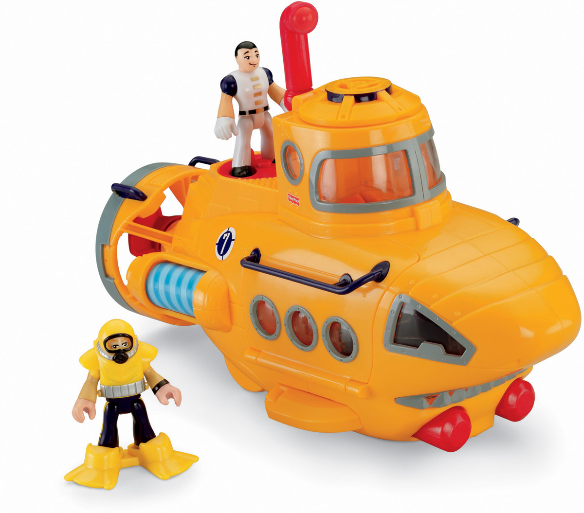 Imaginext СубмаринаP5487_N8270 Imaginext СубмаринаP5487_N8270Субмарина Imaginext позволит ребенку придумать и реализовать множество увлекательных сюжетов. Для того, чтобы игры были реалистичными и могли надолго увлечь ребенка, дизайнеры проработали каждую деталь игрушки. В комплект к транспортному средству входят дополнительные фигурки главных действующих персонажей. Осталось только погрузиться в морскую глубину на подводной лодке. На этой роскошной субмарине можно осмотреть весь океан.