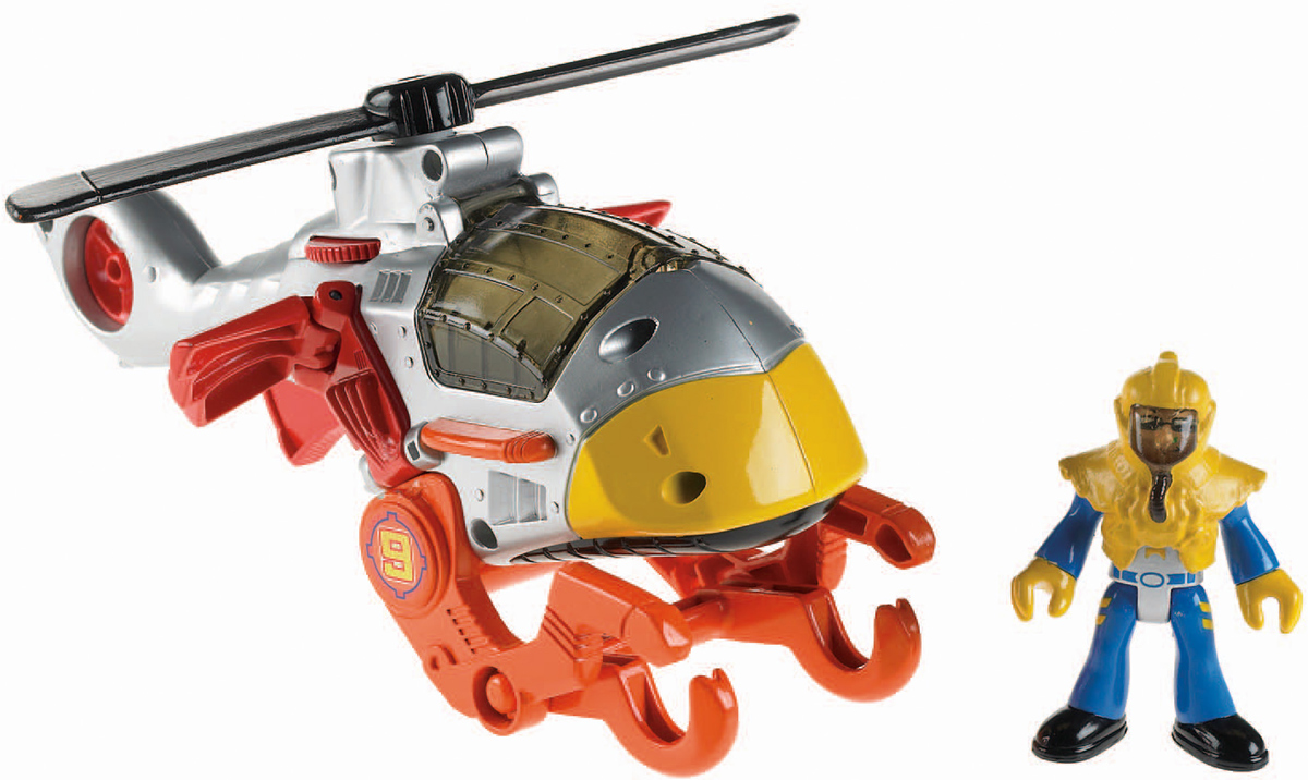 Imaginext Вертолет ЯстребT5308_W9618 Imaginext Вертолет ЯстребT5308_W9618Куда направляется вертолет? Вертолет Imaginext Ястреб с опорами в виде ног хищной птицы сможет совершить посадку даже в самых труднодоступных местах планеты. Его раскладывающиеся мини-крылья нужны для полета на реактивном двигателе, когда требуется добраться до места назначения очень быстро. Стекло кабины откидывается, внутрь можно посадить фигурку пилота (в комплекте). Голова, руки и ноги фигурки пилота подвижны, винт вертолета вращается. Подарите вашему ребенку такую замечательную игрушку!