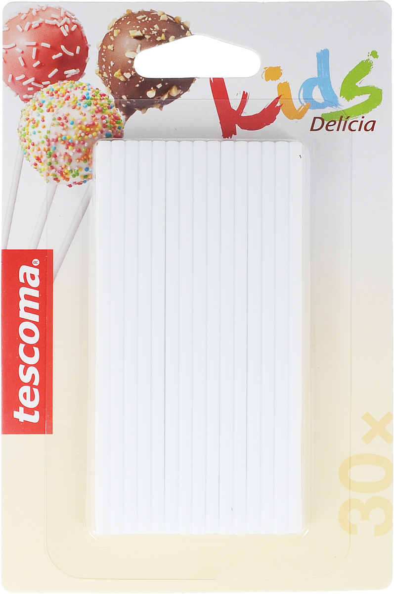 Палочки для леденцов Tescoma Delicia Kids, длина 10 см, 30 шт630969 Палочки для леденцов Tescoma Delicia Kids, длина 10 см, 30 шт630969Палочки Tescoma Delicia Kids изготовлены из пластика и предназначены для приготовления cake pops и леденцов в силиконовых формах. С такими палочками леденцы можно готовить и в домашних условиях. Можно мыть в посудомоечной машине. Длина палочки: 10 см.