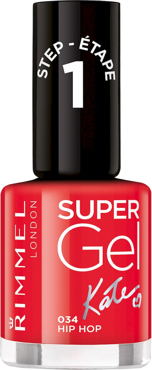 Rimmel Super Gel Kate nail polish Гель-лак для ногтей, тон 034 огненный алый, 12 мл34776273034 Rimmel Super Gel Kate nail polish Гель-лак для ногтей, тон 034 огненный алый, 12 мл34776273034Коллекция эксклюзивных оттенков от Кейт Мосс для еще более модного гелевого маникюра! STEP 6