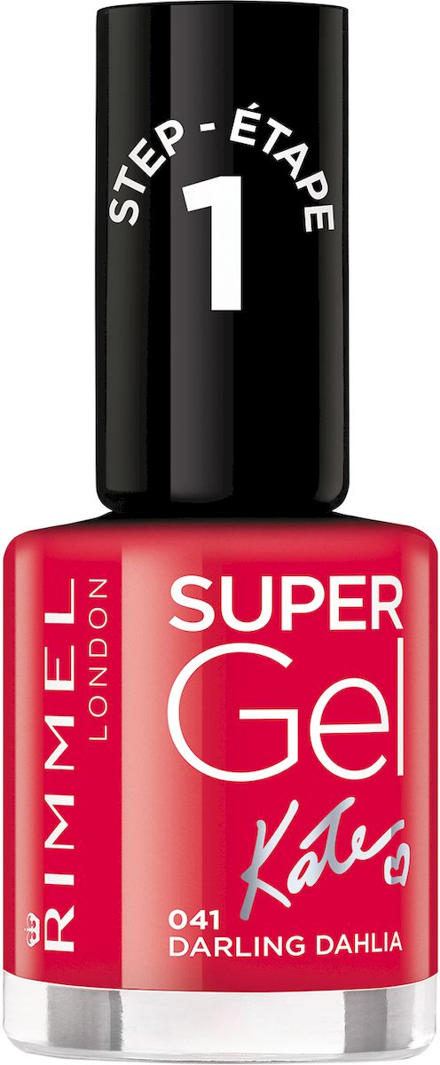 Rimmel Super Gel Kate nail polish Гель-лак для ногтей, тон 041 ярко-красный, 12 мл34776273041 Rimmel Super Gel Kate nail polish Гель-лак для ногтей, тон 041 ярко-красный, 12 мл34776273041Коллекция эксклюзивных оттенков от Кейт Мосс для еще более модного гелевого маникюра! STEP 5
