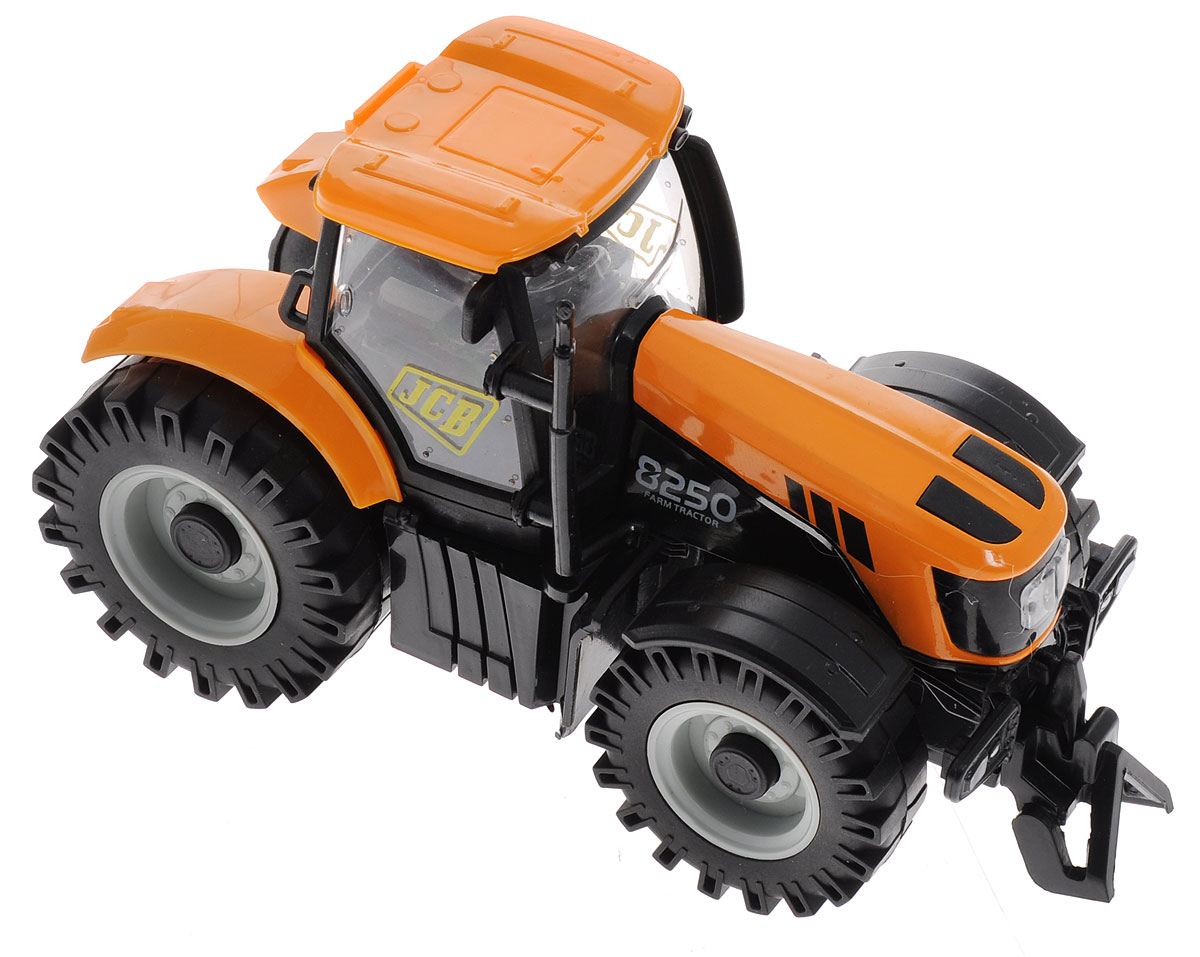 Junfa Toys Трактор инерционный Happiness FarmLH501 Junfa Toys Трактор инерционный Happiness FarmLH501Инерционный трактор Junfa Toys Happiness Farm привлечет внимание вашего и ребенка и станет его любимой игрушкой. Модель трактора выполнена в масштабе 1:32 и, как и полагается машине, испытывающей большие нагрузки, имеет прочный корпус. Также трактор снабжен инерционным механизмом, благодаря которому может самостоятельно проехать некоторое расстояние после осуществления предварительного разгона. Для этого игрушку нужно откатить назад и отпустить. Трактор оснащен световыми и звуковыми эффектами. Выполнено изделие из прочного пластика с металлическими элементами. Рекомендуется докупить 3 батарейки напряжением 1,5V типа LR44 (товар комплектуется демонстрационными).