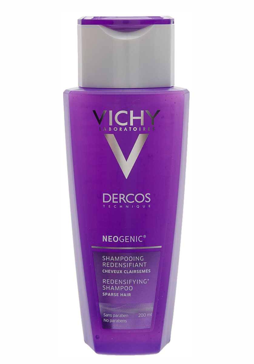 Vichy Шампунь для повышения густоты волос Neogenic, 200 млM5979600 Vichy Шампунь для повышения густоты волос Neogenic, 200 млM5979600Неоженик Шампунь для повышения густоты волос, обогащен стайлинговыми компонентами, используемыми в средствах для укладки волос. Укрепляет волосы, делая их более густыми и плотными, обеспечивает мгновенный и продолжительный объем. Уплотняет даже самые тонкие волосы и не утяжеляет причёску. Шампунь легко смывается, оставляя волосы мягкими, блестящими и легко поддающимися укладке. Воздействует на 5 свойств волос для повышения их густоты: 1. Объем 2. Густота 3. Форма 4. Сила 5. Устойчивость.