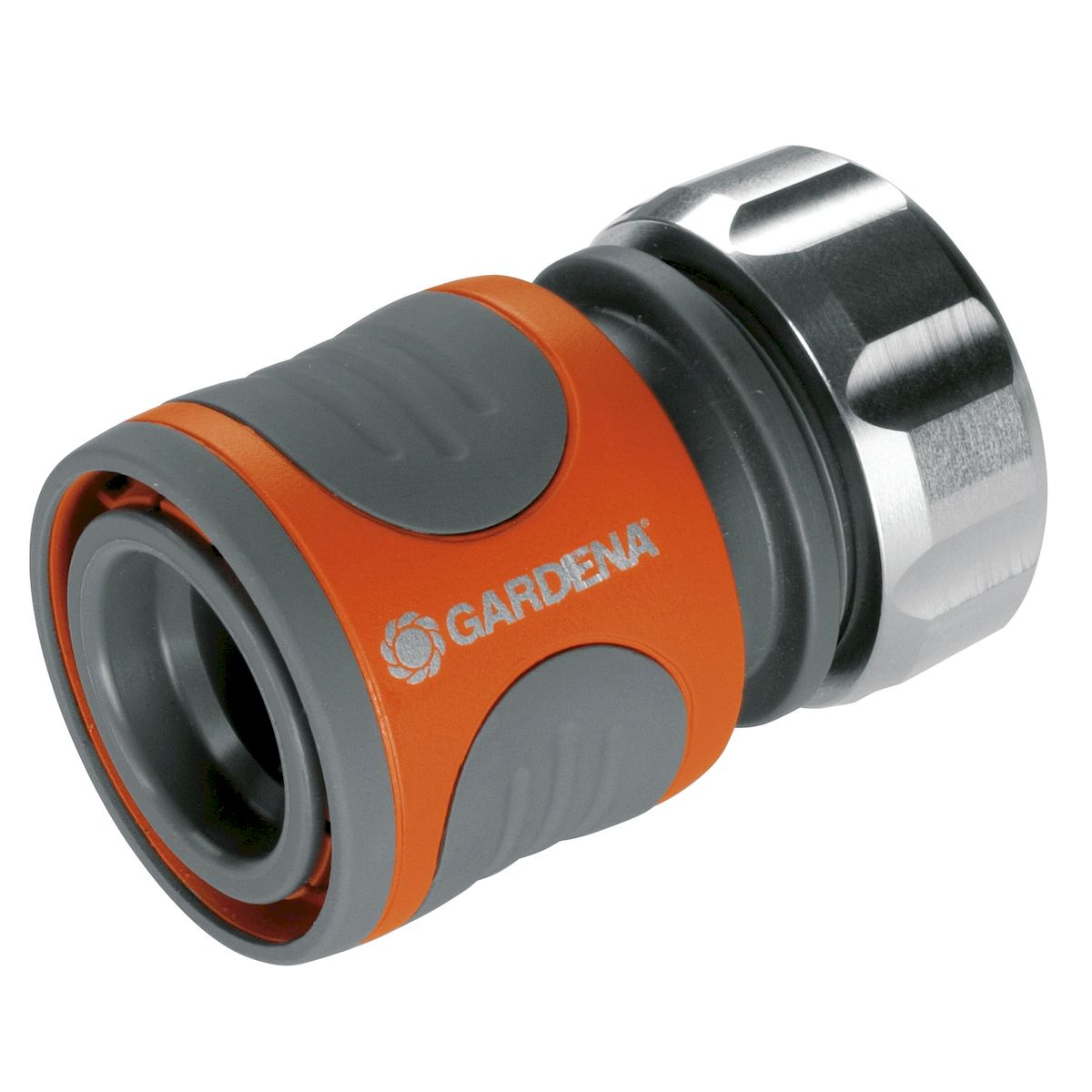 Коннектор Gardena Premium, 1/208166-20.000.00 Коннектор Gardena Premium, 1/208166-20.000.00Высококачественный коннектор Gardena Premium отличается современным исполнением, удовлетворяющим требования самого взыскательного пользователя, и обеспечивает быстрое и удобное соединение. Коннектор легко снимается, если его потянуть на себя. Поверхность из мягкого рифленого пластика коннектора позволяет удобно и крепко удерживать инструмент в руке. Коннектор снабжен резиновым кольцом, обеспечивающим защиту от повреждений. Прочная зажимная гайка из высококачественного металла обеспечивает более надежное соединение шлангов. Коннектор предназначен для шлангов диаметром 13 мм (1/2 дюйма).