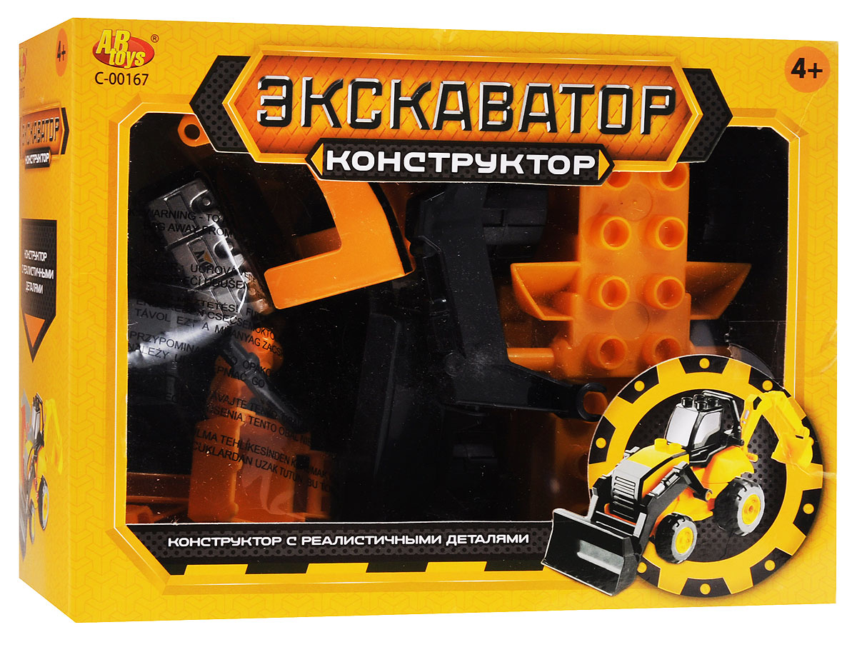 ABtoys Конструктор ЭкскаваторC-00167 ABtoys Конструктор ЭкскаваторC-00167В наборе пластикового конструктора находится все необходимое для сборки экскаватора. В коробке ребенок найдет 13 деталей, с помощью которых он сможет собрать новое транспортное средство для своей коллекции. Собранная модель отличается своей реалистичностью. Корпус экскаватора выполнен в ярко-желтом цвете, а его ковш, кабина и соединительные элементы - в черном. После того, как экскаватор будет собран, его можно будет использовать в сюжетных играх. В процессе игры с конструктором у ребенка развиваются творчество, воображение и мелкая моторика рук.