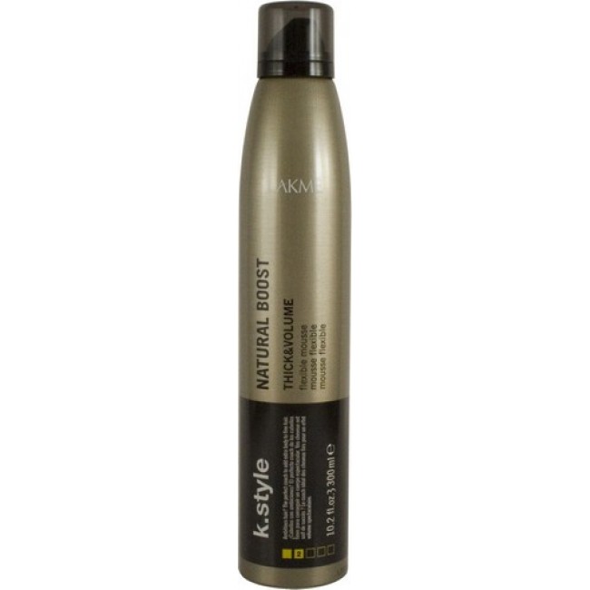 Lakme Мусс для прикорневого объема Natural Boost Flexible Mousse, 300 мл46423 Lakme Мусс для прикорневого объема Natural Boost Flexible Mousse, 300 мл46423Мусс для прикорневого объема Lakme K Style Natural Boost Эластичная фиксация. Пружинистый прикорневой объем. Идеально подходит для тонких волос. Устойчив к влажности. Древесно - травяной аромат. Степень фиксации - 2