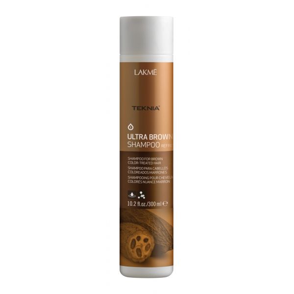 Lakme Шампунь для поддержания оттенка окрашенных волос Коричневый Shampoo, 300 мл47022 Lakme Шампунь для поддержания оттенка окрашенных волос Коричневый Shampoo, 300 мл47022Специально разработанная формула с экстрактом какао и вытяжкой семян индийской акации, которые обладают влагоудерживающими свойствами, мягко очищает волосы. Образует защитную пленку, которая предотвращает потерю цвета. Возвращает волосам мягкость, блеск и богатство оттенков. Шампунь для поддержания оттенка окрашенных волос «Коричневый» Lakme Teknia Ultra Brown Shampoo содержит WAA™ – комплекс растительных аминокислот, ухаживающий за волосами и оказывающий глубокое воздействие изнутри.