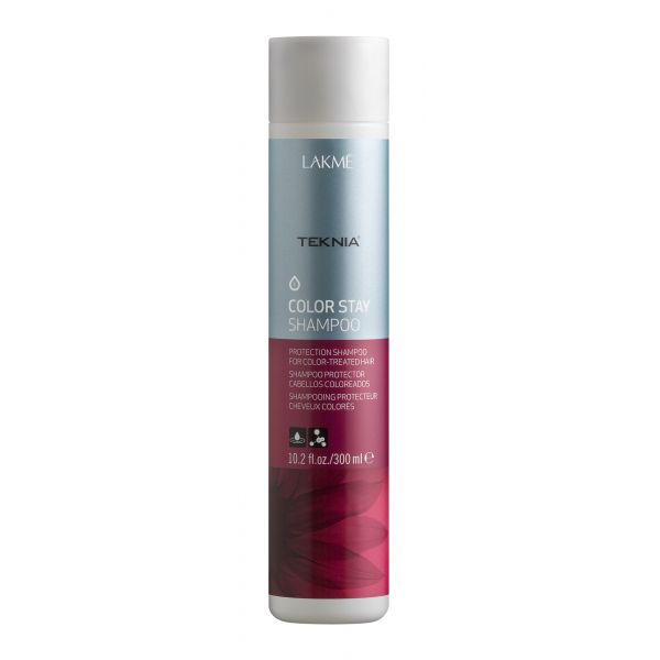 Lakme Шампунь для защиты цвета окрашенных волос Shampoo, 300 мл47512 Lakme Шампунь для защиты цвета окрашенных волос Shampoo, 300 мл47512Специальная pH формула восстанавливает поврежденный кутикулярный слой волос. Надолго сохраняет цвет окрашенных волос, замедляя потерю пигмента. Комбинация семян подсолнечника и УФ – фильтров действует в качестве защиты от внешних факторов. Шампунь для защиты цвета окрашенных волос Lakme Teknia Color Stay Shampoo содержит WAA™ – комплекс растительных аминокислот, ухаживающий за волосами и оказывающий глубокое воздействие изнутри. Стойкий результат надолго, богатый и насыщенный цвет. Блестящие, мягкие и эластичные волосы.
