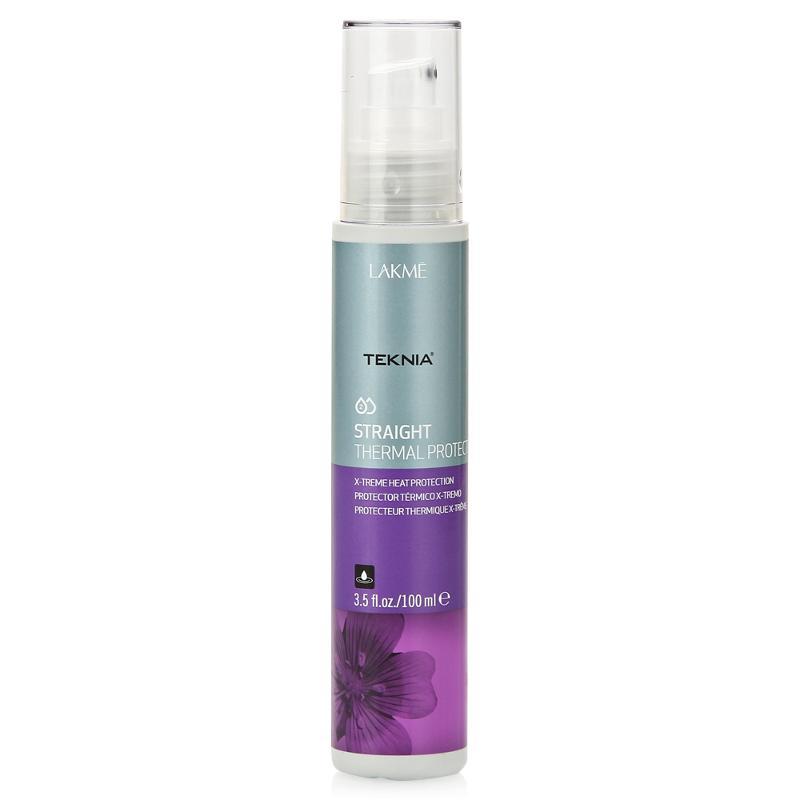 Lakme Cпрей для экстремальной термозащиты волос Thermal Protector, 100 мл47823 Lakme Cпрей для экстремальной термозащиты волос Thermal Protector, 100 мл47823Максимально защищает волосы от действия высоких температур при сушке феном или использовании щипцов. Облегчает расчесывание. Волосы остаются прямыми длительное время. Cпрей для экстремальной термозащиты волос Lakme Teknia Straight Thermal Protector содержит WAA комплекс растительных аминокислот, ухаживающий за волосами и оказывающий глубокое воздействие изнутри.
