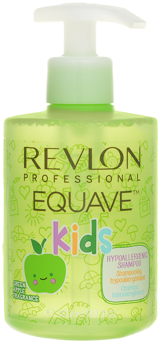 Revlon Professional Шампунь для детей 2 в 1 Equave Kids 300 мл7206075000 Revlon Professional Шампунь для детей 2 в 1 Equave Kids 300 мл7206075000Гипоаллергенное средство для ухода за волосами детей. Детские волосы имеют ряд особенностей, которые необходимо учитывать при мытье. Возможность возникновения аллергических реакций сведена к минимуму, поскольку в шампуне EQUAVE KIDS 2в1 не содержатся парабены, сульфаты и красители. Гелевая формула позволяет шампуню быть достаточно пенистым без повышения щелочной реакции продукта, мягко очищает и питает. Проблема повышенной спутываемости не возникает из-за наличия в составе шампуня ряда увлажняющих компонентов, одним из которых является витамин В5. Свежий, но ненавязчивый аромат яблока понравится ребенку, превратит купание в праздник. К тому же шампунь не раздражает слизистую детских глаз. Снабжен удобным дозатором. Не желательно использовать для ребенка, который младше трех лет.