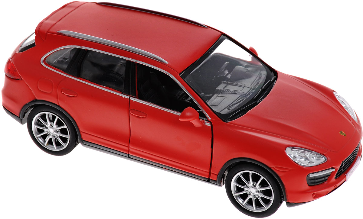 Uni-Fortune Toys Модель автомобиля Porsche Cayenne Turbo554014M(B) Uni-Fortune Toys Модель автомобиля Porsche Cayenne Turbo554014M(B)Модель автомобиля Uni-Fortune Toys Porsche Cayenne Turbo будет отличным подарком как ребенку, так и взрослому коллекционеру. Благодаря броской внешности, а также великолепной точности, с которой создатели этой модели масштабом 1:32 передали внешний вид настоящего автомобиля, машинка станет подлинным украшением любой коллекции авто. Модель будет долго служить своему владельцу благодаря металлическому корпусу с элементами из пластика. Передние двери машины открываются. Машинка оснащена инерционным механизмом. Необходимо отвести ее назад, затем отпустить - и она быстро поедет вперед. Шины обеспечивают отличное сцепление с любой поверхностью пола. Модель автомобиля Uni-Fortune Porsche Cayenne Turbo обязательно понравится вашему ребенку и станет достойным экспонатом любой коллекции.