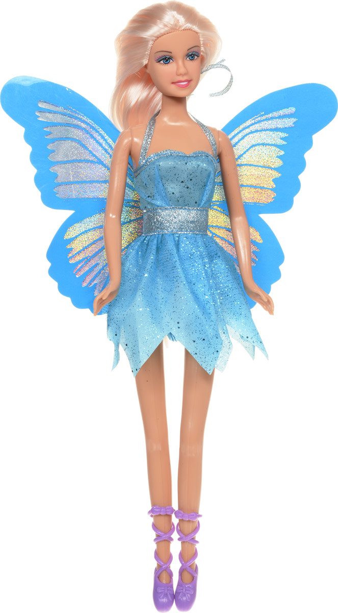 Defa Кукла Butterfly Fairy Бабочка цвет платья голубой8135d_голубой Defa Кукла Butterfly Fairy Бабочка цвет платья голубой8135d_голубойВеликолепная кукла Defa Butterfly Fairy обязательно понравится любой девочке и позволит ей погрузиться в сказочный мир волшебства. Очаровательная куколка одета в короткое голубое платье с блестками и юбкой в виде лепестков. Сзади к платью пришиты блестящие голубые крылышки. На ногах у куклы - фиолетовые туфельки с ремешками. Вашей дочурке непременно понравится расчесывать и заплетать длинные волосы куклы. Руки, ноги и голова куклы подвижны, благодаря чему ей можно придавать различные позы. Благодаря играм с куклой ваша малышка сможет развить фантазию и любознательность, овладеть навыками общения и научиться ответственности.