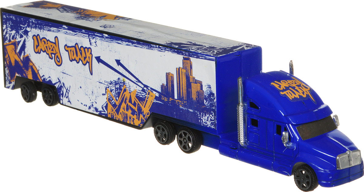 Junfa Toys Грузовик инерционный Road Big цвет синий белый1066_синий, белый Junfa Toys Грузовик инерционный Road Big цвет синий белый1066_синий, белыйИнерционный грузовик Junfa Toys Road Big обязательно привлечет внимание вашего ребенка. Игрушка выполнена из прочного пластика в виде мощного грузовика с прицепом. Колеса машинки свободно вращаются. Машина оснащена инерционным механизмом. Достаточно немного подтолкнуть машинку вперед или назад, а затем отпустить, и она сама поедет в ту же сторону. Малыш проведет с этой игрушкой много увлекательных часов, разыгрывая различные ситуации. Ваш ребенок будет в восторге от такого подарка!