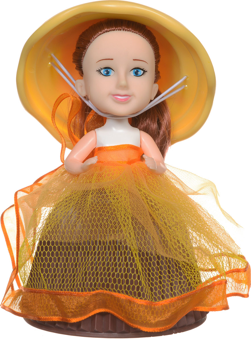 PlayMind Мини-кукла Margie Mango39185B_коричневый, желтый PlayMind Мини-кукла Margie Mango39185B_коричневый, желтыйМини-кукла PlayMind Margie Mango - это уникальная кукла-капкейк, которая непременно понравится вашей малышке. При помощи несложной трансформации яркий аппетитный кекс превращается в чудесную куколку, а верхушка кекса становится для нее элегантной шляпкой. Голова и ручки куклы подвижны. Длинные мягкие волосы куклы завязаны в пучок. Малышка с удовольствием будет расчесывать их, придумывая различные прически. Соберите коллекцию уникальных кукол-пирожных!