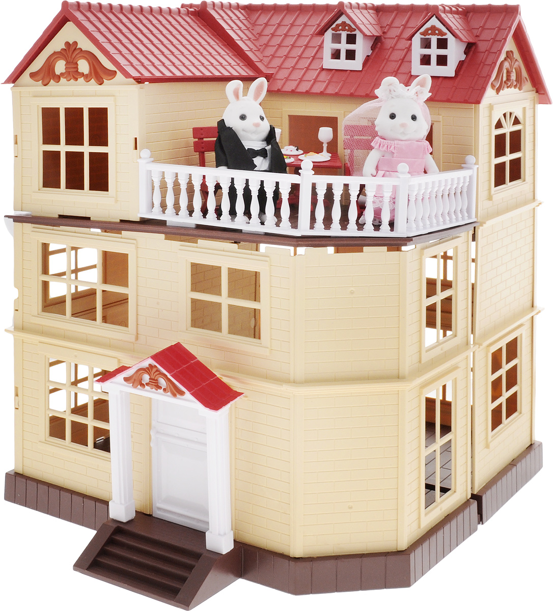 ABtoys Игровой набор Домик молодоженовPT-00308 ABtoys Игровой набор Домик молодоженовPT-00308Игровой набор ABtoys Домик молодоженов - это отличный подарок для вашего ребенка со множеством аксессуаров для сюжетно-ролевой игры. Набор позволит детям разыграть не только интересные игровые сюжеты с участием двух фигурок (входят в комплект), но и станет для них прекрасной возможностью, чтобы проявить вкус и чувство стиля при обстановке домика мебелью и декоративными аксессуарами. Комплект станет полезным способом для проведения свободного времени, который поможет развить фантазию крохи и его образное мышление. Придумывая интересный сюжет для игры с использованием аксессуаров из набора, ребенок не только интересно проведет свой досуг, но и разовьет фантазию и мелкую моторику рук. Предметы набора изготовлены из безопасного материала высокого качества. Для работы светодиодной лампы рекомендуется докупить 3 батарейки напряжением 1,5V типа LR44 (товар комплектуется демонстрационными).