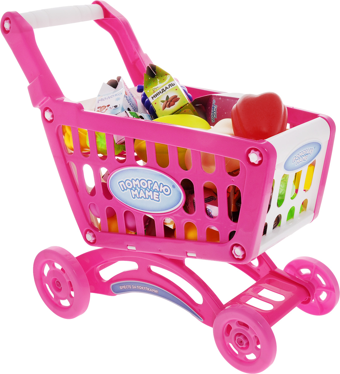 ABtoys Игрушечный набор Продуктовая корзинаPT-00358 ABtoys Игрушечный набор Продуктовая корзинаPT-00358С игрушечным набором ABtoys Продуктовая корзина ребенок сможет играть в сюжетно-ролевые игры, связанные с продуктовым магазином. Изготовленные из качественного пластика фрукты и овощи также будут уместны и на игрушечной кухне. Делая воображаемые покупки или готовя ненастоящую еду, ребенок сможет подражать своим родителям. Продуктовая корзина-тележка устойчива и не имеет острых углов. Крупные колеса легко вращаются и без проблем ездят по твердой поверхности.
