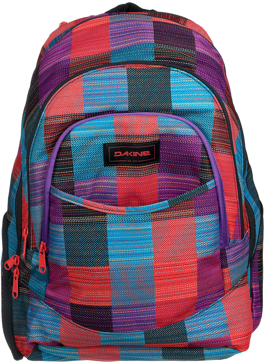 Рюкзак женский Dakine DK PROM 25L LAYLA. 0821002500117030 08210025 Рюкзак женский Dakine DK PROM 25L LAYLA. 0821002500117030 08210025Городской женский рюкзак с отделением для ноутбука ( до 14) Карман для очков из мягкого флиса, карман-органайзер, карман-термос, боковой карман для бутылки с водой.
