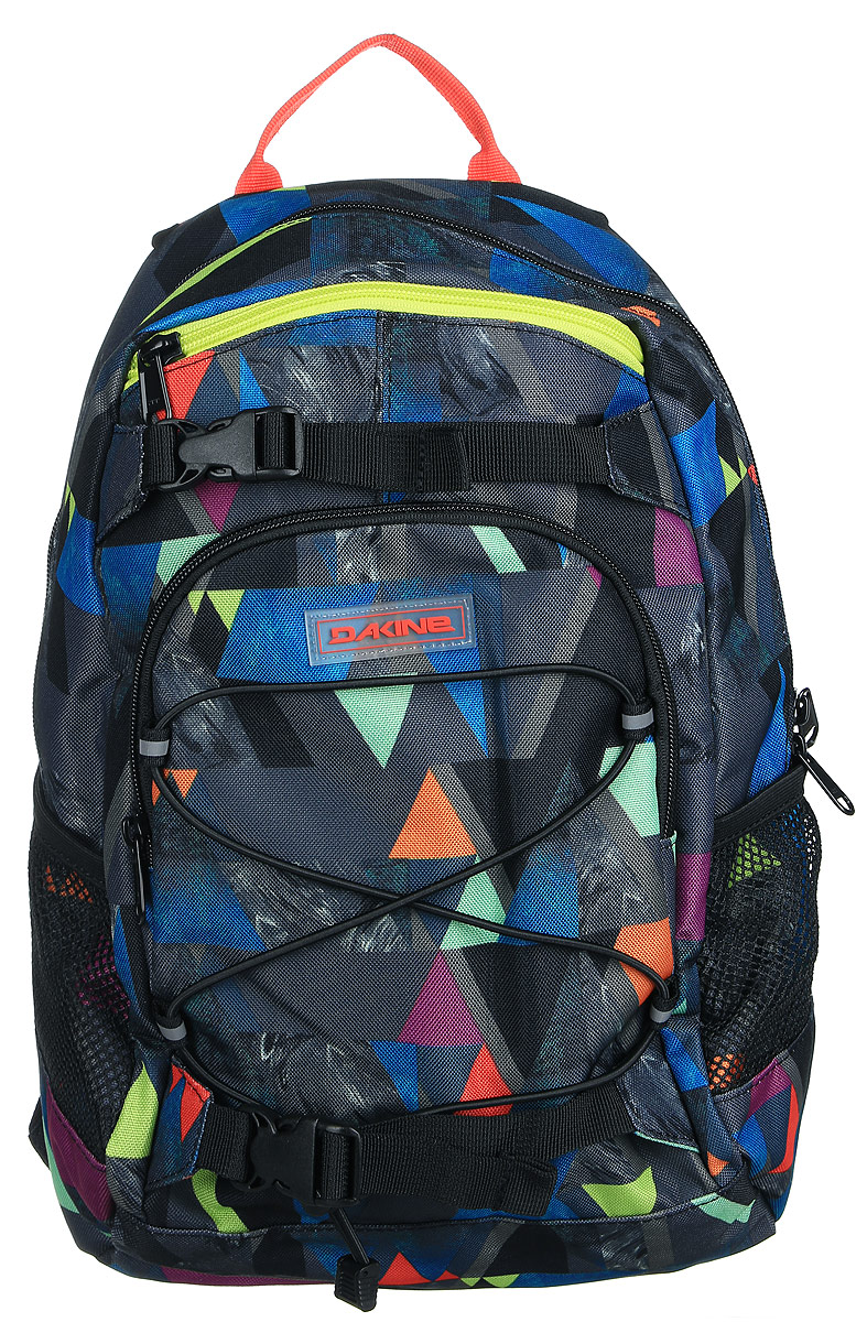 Рюкзак женский Dakine DK GIRLS GROM 13L GEO. 0821010500117075 08210105 Рюкзак женский Dakine DK GIRLS GROM 13L GEO. 0821010500117075 08210105Городской женский рюкзак. С лямками для переноски скейтборда. Карман для очков из мягкого флиса. Резиновый шнур для закрепления вещей снаружи рюкзака. Бороковые карманы из сетки. Фронтальный карман на молнии. Грудной ремешок с встроенным свистком.