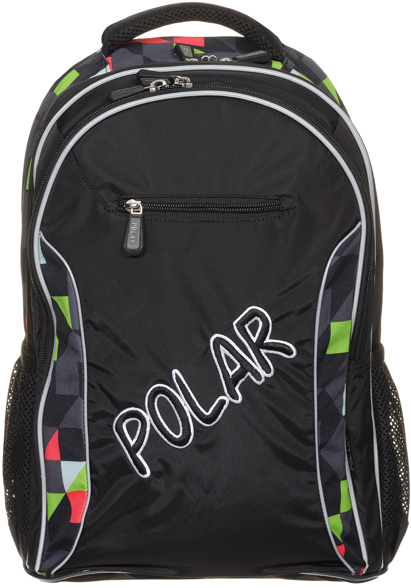 Рюкзак детский городской Polar, 26 л, цвет: черный. П0082-05П0082-05 Рюкзак детский городской Polar, 26 л, цвет: черный. П0082-05П0082-05Школьный рюкзак Polar. У рюкзака 2 отделения и несколько карманов для мелких принадлежностей. В большом отделение имеется карман под ноутбук диагональю 14. Спинка эргономичной формы, повторяет контур спины ребенка, тем самым равномерно распределяет нагрузку на позвоночник. Полумягкое дно для безопасности ношения. С обеих сторон имеются карманы для бутылок с водой. Светоотражатели спереди и сзади школьного рюкзака. Гибкая петля для того, чтобы подвесить ранец на крючок. Подходит для 1-6 классов.