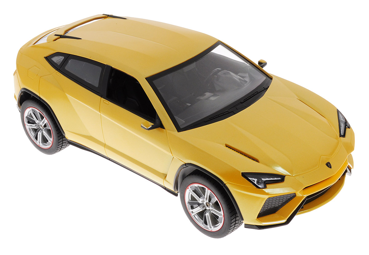 Rastar Радиоуправляемая модель Lamborghini Urus цвет желтый73000_желтый Rastar Радиоуправляемая модель Lamborghini Urus цвет желтый73000_желтыйРадиоуправляемая модель Rastar Lamborghini Urus очень детально воспроизводит реальный автомобиль. Такая модель автомобиля станет отличным подарком не только автолюбителю, но и человеку, ценящему оригинальность и изысканность, а качество исполнения представит такой подарок в самом лучшем свете. Модель выполнена из пластика с металлическими элементами и оснащена световыми эффектами. Маневренная и реалистичная уменьшенная копия выполнена в точной детализации с настоящим автомобилем в масштабе 1:14. На пульте расположены 4 кнопки (вперед - назад, вправо - влево). Пульт управления с удобными держателями позволит ребенку играть с машинкой хоть сидя, хоть стоя. Радиоуправляемые игрушки способствуют развитию координации движений, моторики и ловкости. Машина работает от 5 батареек типа АА (не входят в комплект). Пульт управления работает от батарейки 9V типа Крона (не входит в комплект).