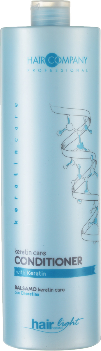 Hair Company Бальзам-уход для волос с кератином Professional Light Keratin Care Conditioner 1000 мл255848 Hair Company Бальзам-уход для волос с кератином Professional Light Keratin Care Conditioner 1000 мл255848Hair Company HAIR LIGHT KERATIN CARE Бальзам уход для волос с кератином специально разработан для тонких и ломких волос. Кератин, входящий в состав бальзама, глубоко проникает в структуру волос, восстанавливая поврежденные волосы, мягко распутывая их. Продукция линии keratincare специально разработана для укрепления тонких, ломких и повреждённых волос. Концентрация Кератина проникает глубоко внутрь каждого волоса, в результате чего происходит его полное восстановление от корней до самых кончиков. Таким образом, волосам возвращается их естественное состояние и блеск. Глубокое восстановление тонких и ломких волос волосы восстановленные, более сильные и живые. Кератин - главный протеин, из которого состоят волосы. Химические и технические процедуры уменьшают его количество и делают волосы слабыми и ломкими. Применение продуктов линии keratincare, гарантирует максимальное их проникновение в стержень волоса, делая волосы более плотными и восстановленными изнутри.