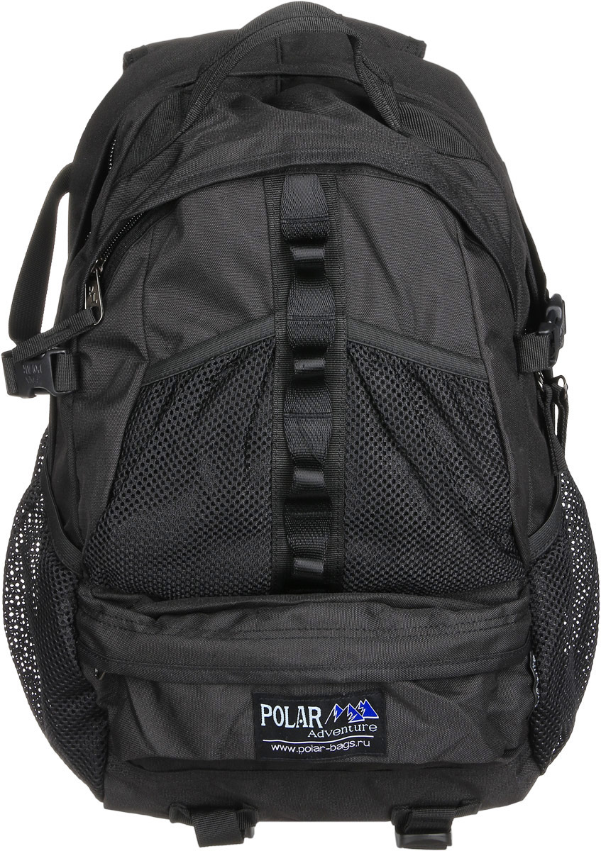 Рюкзак городской Polar, 20 л, цвет: черный. П909-05П909-05 Рюкзак городской Polar, 20 л, цвет: черный. П909-05П909-05Рюкзак для города, путешествий и активного отдыха. Вентилируемая и удобная спинка, мягкие плечевые лямки создают дополнительный комфорт при ношении. Основное отделение для персональных вещей и документов A4 на двухсторонних молниях для удобства. Маленький карман для mp3, CD плеера. Выход под наушники. Большой передний карман с органайзером. Так же есть грудные стяжки, фиксирующие его удобное положение. Боковой карман из трикотажной сетки для бутылки с водой.