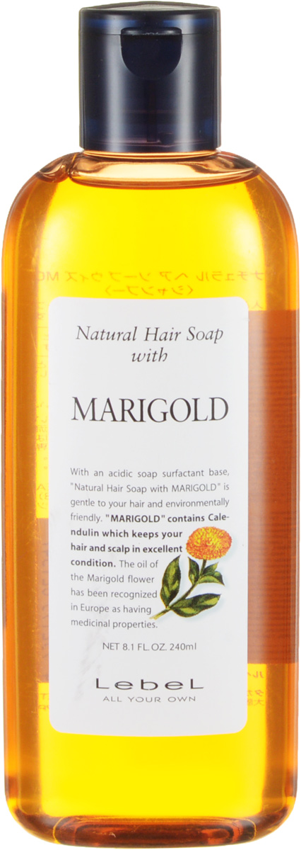 Lebel Natural Hair Шампунь с календулой Soap Treatment Marigold, 240 мл1347лп Lebel Natural Hair Шампунь с календулой Soap Treatment Marigold, 240 мл1347лпШампунь «Календула» Lebel Natural Hair Soap Treatment для жирной кожи головы с экстрактом календулы. Мягко очищает кожу головы и волосы. Сужает поры и оздоравливает кожу головы. Освежает. Хорошо увлажняет. Нормализует рН баланс кожи головы. Защищает от УФ (SPF 15).