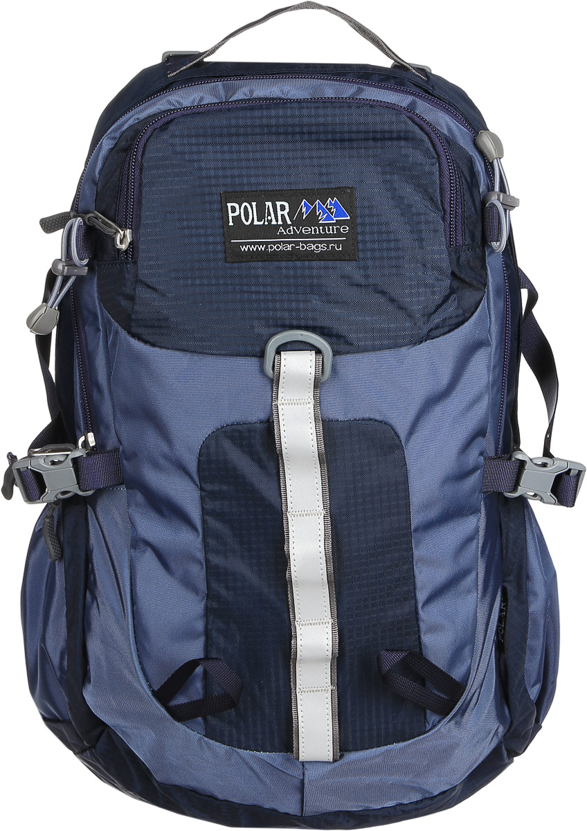 Рюкзак городской Polar, 18 л, цвет: синий. П2170-04П2170-04 Рюкзак городской Polar, 18 л, цвет: синий. П2170-04П2170-04Основное отделение на молнии с большим карманом на резинке. Второе отделение с вместительным сетчатым карманом. Спереди небольшой карман на молнии для мелочей. По бокам располагаются открытые карманы на резинке. Спинка жесткая, имеет вставки из пены для лучшего воздухообмена. Мягкий набедренный пояс с карманом на молнии. Наплечные ремни анатомической формы не натирают плечи, регулируются по длине. Удобная ручка для переноски. Боковыми и нагрудными стяжками регулируется его объем.