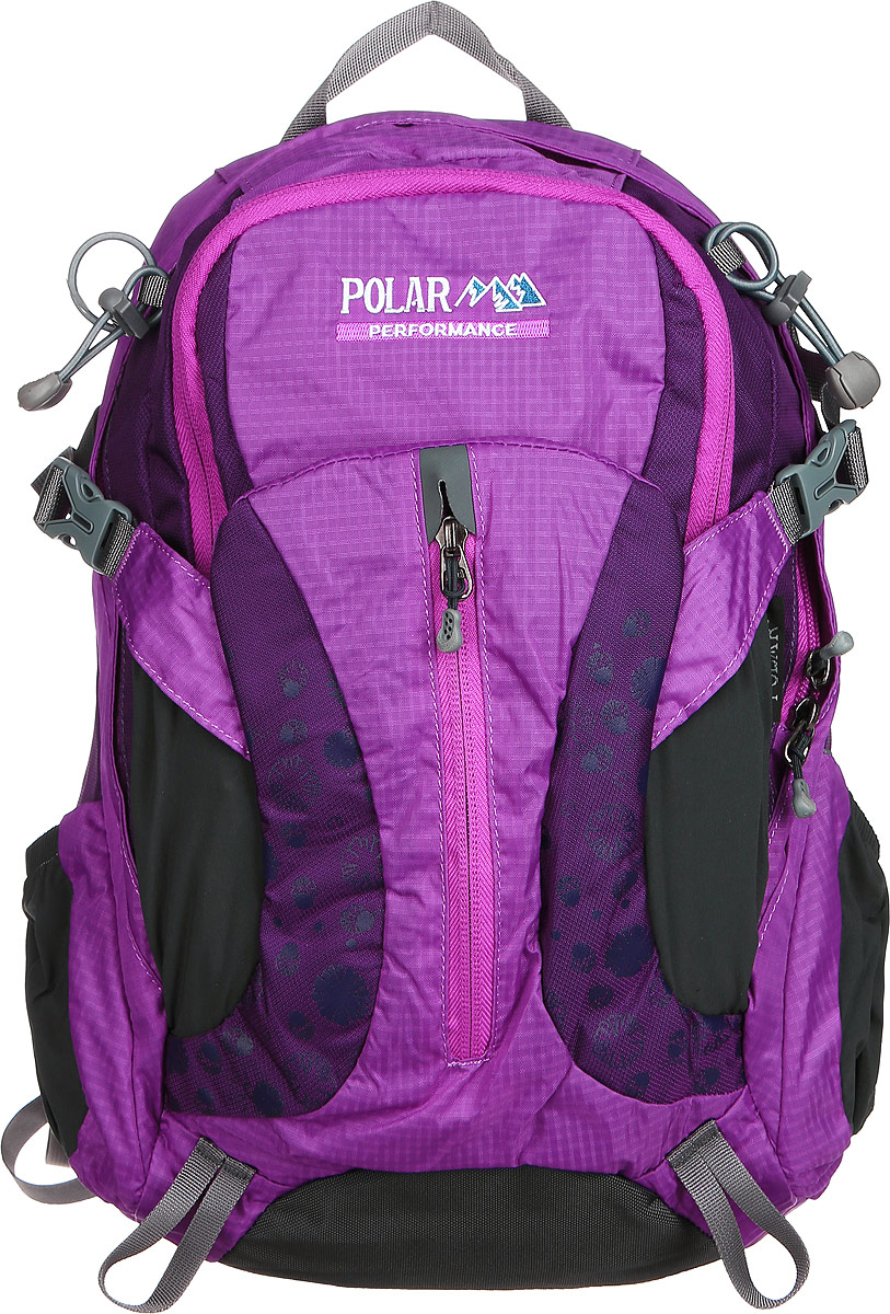 Рюкзак городской Polar, 14,5 л, цвет: фиолетовый. П1552-12П1552-12 Рюкзак городской Polar, 14,5 л, цвет: фиолетовый. П1552-12П1552-12Женский компактный рюкзак с модным дизайном. Полностью вентилируемая спинка с системой Aircomfort, мягкие плечевые лямки создают дополнительный комфорт при ношении. Центральный отсек для персональных вещей и карманом для папки А4. Большой передний карман с органайзером, внутри удобный мягкий пенал на карабине. Два боковых кармана под бутылку с водой на резинке. Регулирующая грудная стяжка с удобным фиксатором. Регулирующий поясной ремень, удерживает плотно рюкзак на спине, что очень удобно при езде на велосипеде или продолжительных походах.