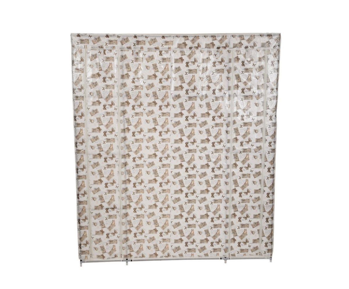 Гардероб для хранения одежды HomeMaster, цвет: белый, серый, 150 x 45 x 175 смW002B Гардероб для хранения одежды HomeMaster, цвет: белый, серый, 150 x 45 x 175 смW002BСкладной гардероб из ткани - это гениальное и практичное изобретение. Он поможет при переезде или в те моменты, когда к вам приезжают гости, или просто скопилось много одежды, например при смене сезонов. Гардероб имеет несколько секций с полками и вешалкой для одежды, легко складывается и очень компактно хранится, а вес составляет всего несколько килограмм. Замки-молнии на корпусе обепечат независимый доступ к любой из секций. Его современный и стильный дизайн оформленный фото коллажем впишется в любой интерьер. ВНИМАНИЕ! ПРИ СБОРКЕ ИСПОЛЬЗУЙТЕ ИНСТРУКЦИЮ. ВСЕ КОМПОНЕНТЫ ДОЛЖЫ БЫТЬ МАКСИМАЛЬНО СИЛЬНО ЗАФИКСИРОВАНЫ. ТКАНЕВОЕ ПОКРЫТИЕ СШИТО ТОЧНО ПО РАЗМЕРАМ ШКАФА.