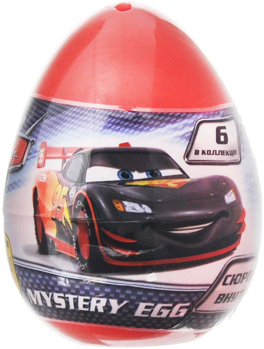 Mystery Egg Яйцо с фигуркой Тачки280292-PC Mystery Egg Яйцо с фигуркой Тачки280292-PCТачки Mystery Egg - это фигурки по мотивам мультфильма Cars 2, столь популярного среди мальчишек во всем мире. Молния МакКуин и его друзья ждут вас! Игрушка поставляется в закрытой упаковке в виде яйца - вы не узнаете, какой из героев достался вам на этот раз, пока не откроете ее. Соберите целую коллекцию оригинальных фигурок - персонажей мультфильма Тачки, обменивайтесь ими с друзьями и играйте! В ассортименте 6 различных машинок. Фигурки выполнены из пластика. В каждом яйце находится одна фигурка.