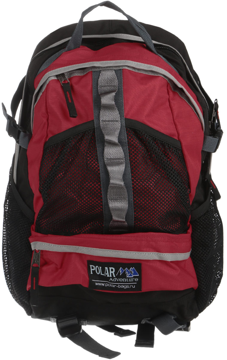 Рюкзак городской Polar, 20 л, цвет: красный. П909-01П909-01 Рюкзак городской Polar, 20 л, цвет: красный. П909-01П909-01Рюкзак для города, путешествий и активного отдыха. Вентилируемая и удобная спинка, мягкие плечевые лямки создают дополнительный комфорт при ношении. Основное отделение для персональных вещей и документов A4 на двухсторонних молниях для удобства. Маленький карман для mp3, CD плеера. Выход под наушники. Большой передний карман с органайзером. Так же есть грудные стяжки, фиксирующие его удобное положение. Боковой карман из трикотажной сетки для бутылки с водой.