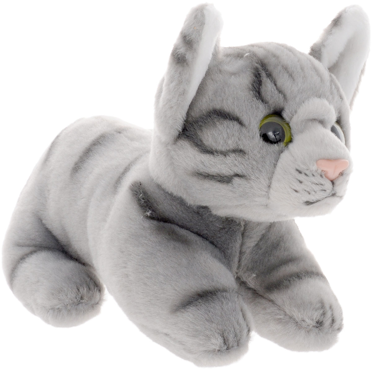 Fancy Мягкая игрушка Кот Вилли 20 смJC-6504T Fancy Мягкая игрушка Кот Вилли 20 смJC-6504TМягкая игрушка Кот Вилли вызовет умиление и улыбку у каждого, кто ее увидит. Игрушка выполнена в виде симпатичного котенка серого цвета с черными полосками. У Вилли большие пластиковые глазки и милый розовый носик. Игрушка изготовлена из мягкого, приятного на ощупь искусственного меха и текстиля с наполнителем из гипоаллергенного полиэфирного волокна. Удивительно мягкая игрушка принесет радость и подарит своему обладателю мгновения нежных объятий и приятных воспоминаний. Великолепное качество исполнения делают эту игрушку чудесным подарком к любому празднику.