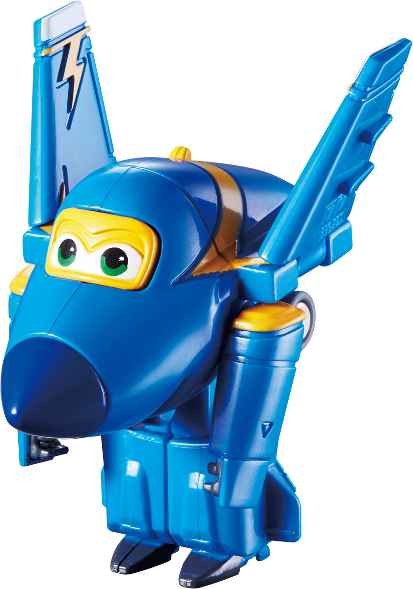 Super Wings Трансформер Джером YW710030YW710030 Super Wings Трансформер Джером YW710030YW710030Игрушка - трансформер Джером надолго займет внимание вашего ребенка. Игрушка выполнена из безопасного пластика в виде самолета по имени Джером, полностью повторяющего персонажа популярного мультсериала «Super Wings». Ваш ребёнок сможет всего за 3 шага превратить самолет в робота и обратно. Джетт, Донни, Диззи, Мира, Джером и Бэлло доставляют ценные посылки мальчикам и девочкам в любую точку земного шара. Отважные герои учат ребят находить решения для непростых задач: от лепки китайских пельменей до спасения людей от извержения гавайского вулкана. Шасси свободно вращаются, крылья истребителя трансформируются в руки, а ноги робота легко выдвигаются из хвостовой части и убираются обратно Эта игрушка непременно понравится вашему малышу, ведь она развивает любознательность, пространственное мышление, логику и мелкую моторику рук.