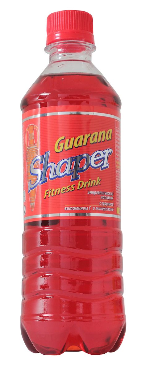 Shaper Энергетик Фитнес Дринк Гуарана, 0,5 л4607062751589 Shaper Энергетик Фитнес Дринк Гуарана, 0,5 л4607062751589Готовый к употреблению напиток пониженной калорийности с экстрактом гуараны (500 мг в бутылочке), содержащей кофеин. В напиток добавлены сахар, подсластители и кофеин (200 мг в бутылочке). Обогащен 10 витаминами. Состав: 0 г жира, 7 калорий! 1500 мг L-карнитина